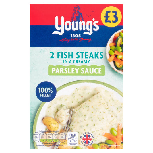 Young's 2 Fish Steaks in a Creamy Parsley Sauce 280g   2s × 1