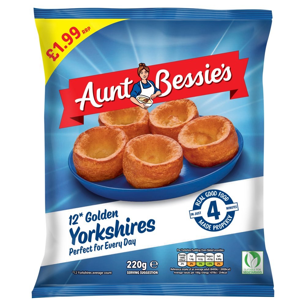 Aunt Bessie's 12 Golden Yorkshires 220g   220g × 1