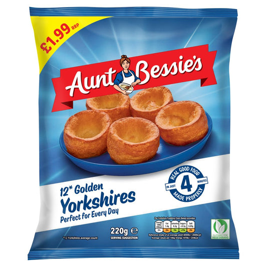 Aunt Bessie's 12 Golden Yorkshires 220g   220g × 1