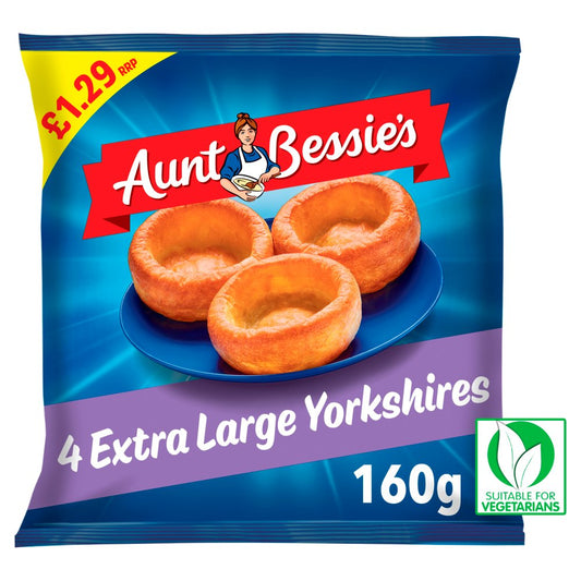 Aunt Bessie's 4 Extra Large Yorkshires 160g   160g × 1