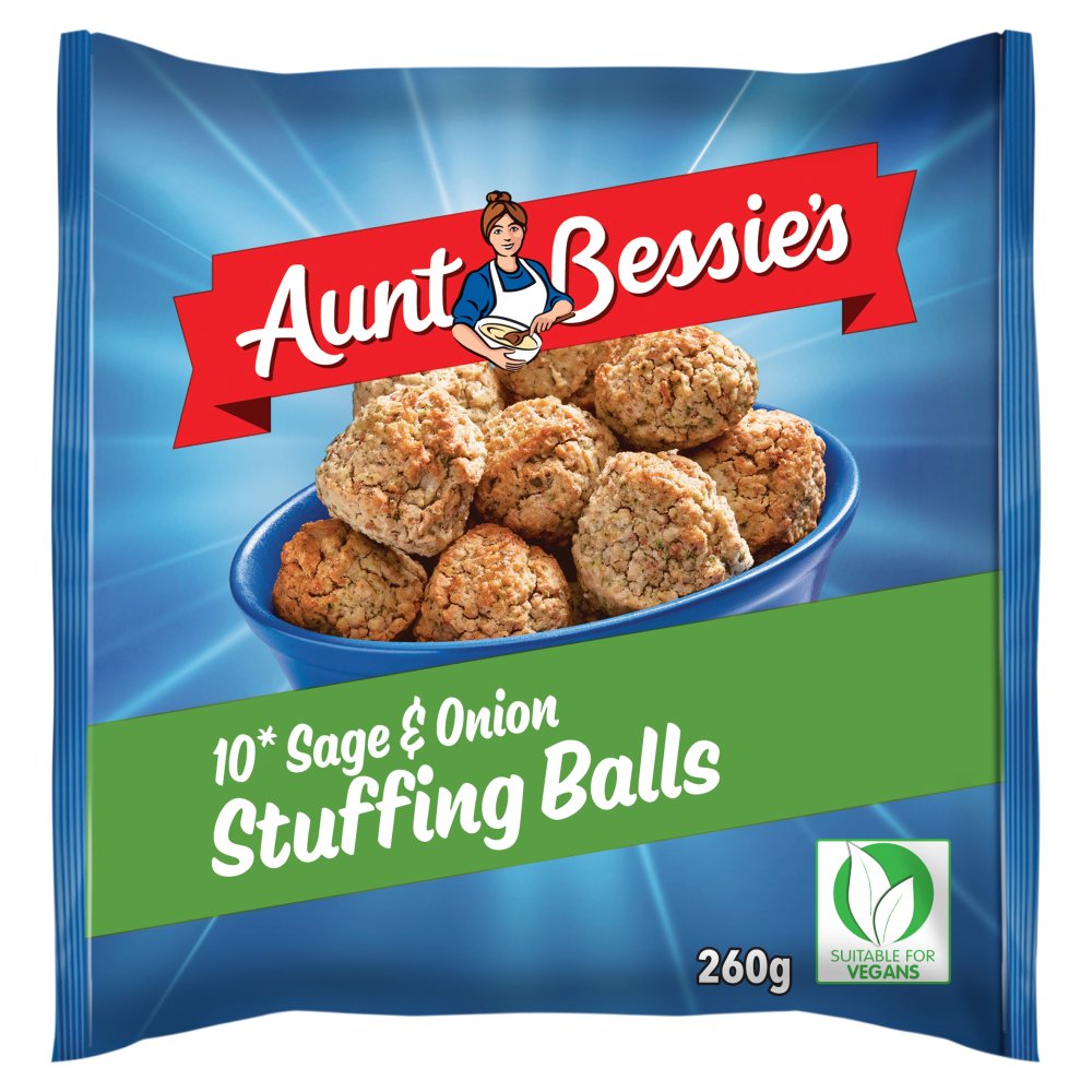 Aunt Bessie's 10 Sage & Onion Stuffing Balls 260g