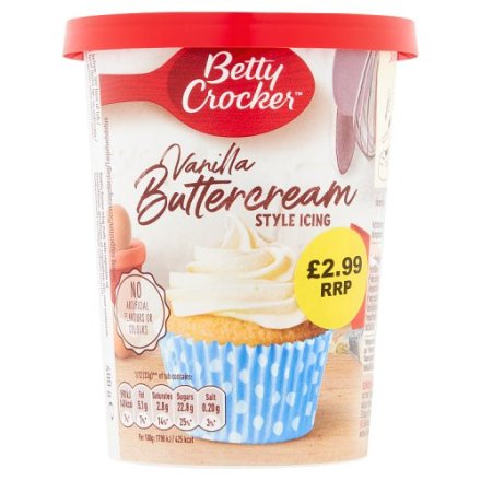 Betty Crocker Vanilla Buttercream Icing   4x400g