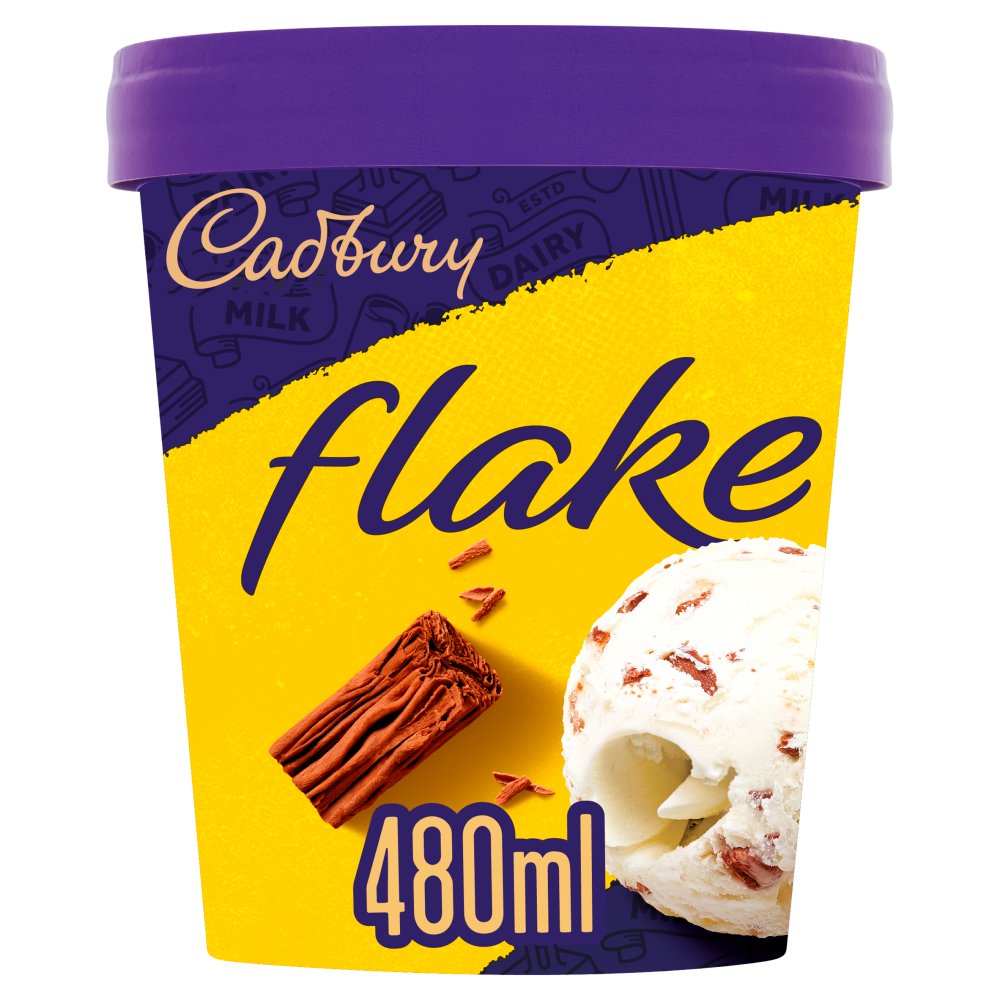 Cadbury Flake 99 Ice Cream Tub 480ml