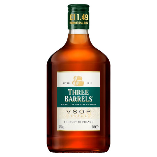 Three Barrels Rare Old French Brandy VSOP 35cl   35Cl × 6