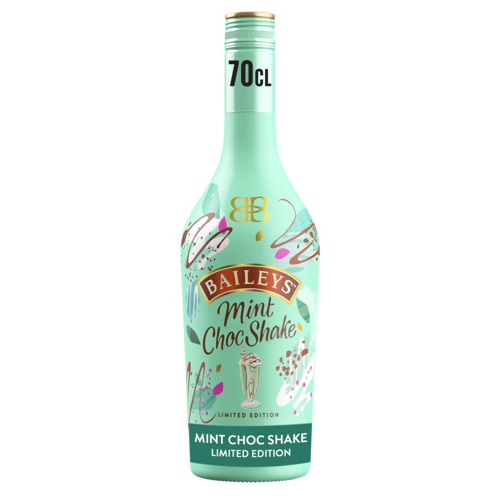 Baileys Mint Choc Shake Irish Cream Liqueur 17% vol 70cl Bottle   70Cl × 1