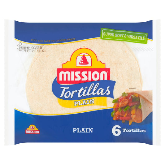 Mission 6 Tortillas Plain 368g   6pk × 1