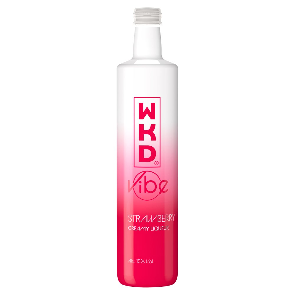 WKD Vibe Strawberry Creamy Liqueur 500ml   50Cl × 1