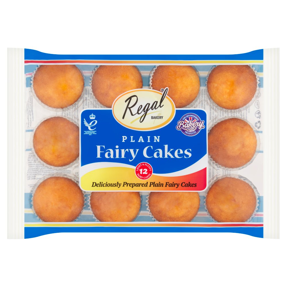 Regal Bakery 12 Plain Fairy Cakes 280g   12pk × 1