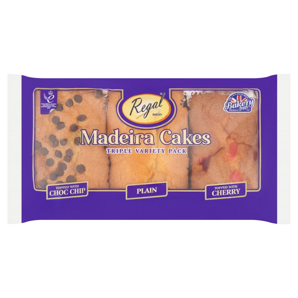 Regal Bakery Madeira Cakes Triple Variety Pack   3pk × 1