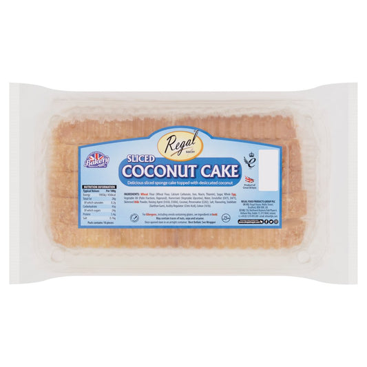 Regal Bakery Sliced Coconut Cake   10pk × 1