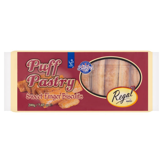 Regal Bakery Puff Pastry Sweet Finger Biscuits 200g   200g × 1