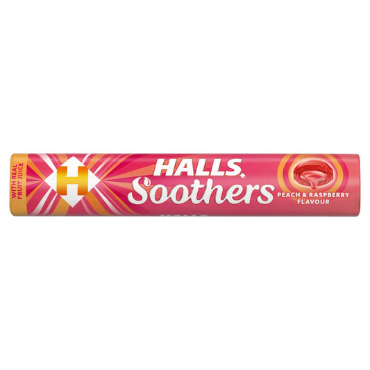 Halls Soothers Peach & Raspberry Flavour 45g