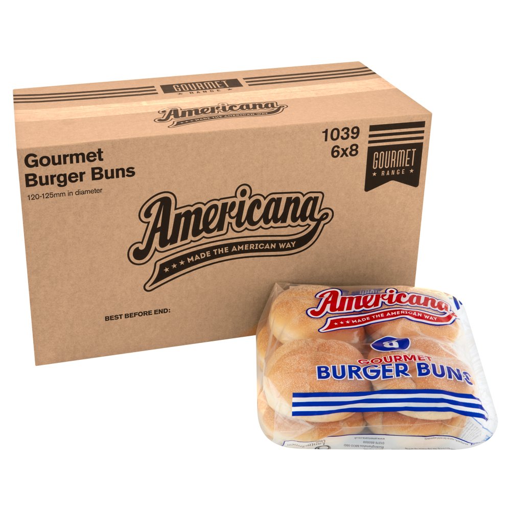 Americana Gourmet Burger Buns 89g