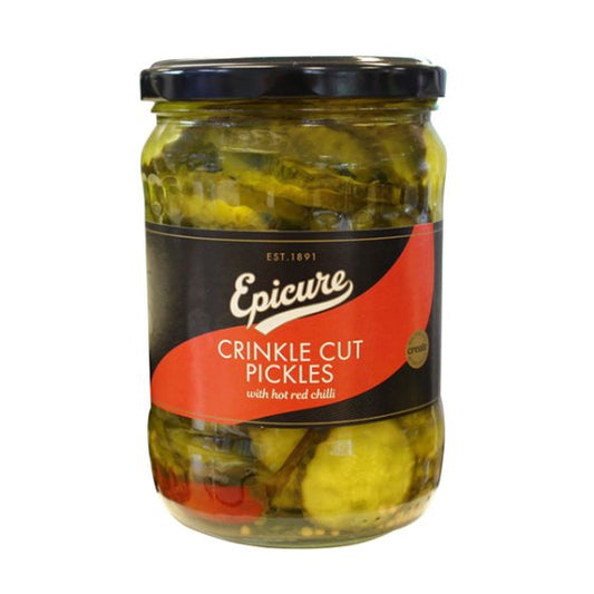 Epicure Spicy Crinkle Cut Pickles  6x530g