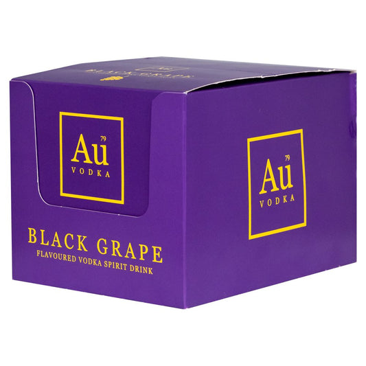 Au Vodka Black Grape Flavoured Vodka Spirit Drink 12 x 5cl   5Cl × 12 × 1