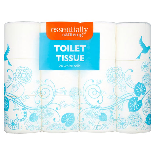 Essentially Catering Toilet Tissue 24 White Rolls   24Roll × 1