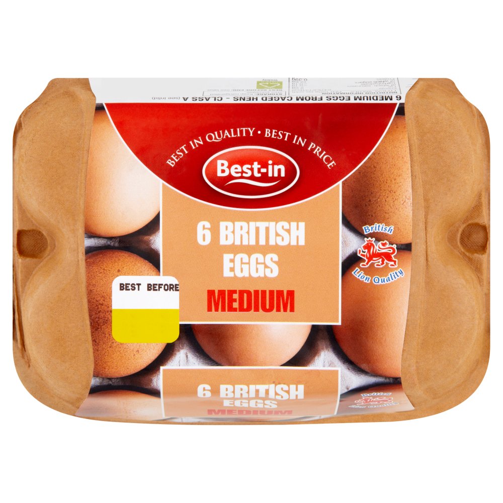 Best-in 6 British Eggs Medium   6s × 1