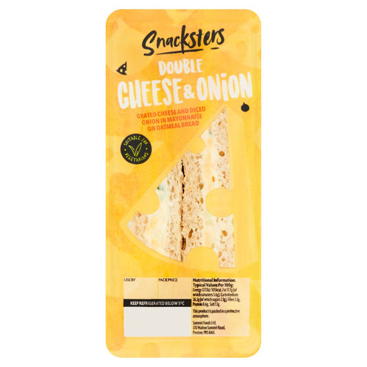 Snacksters Double Cheese & Onion   147g × 1