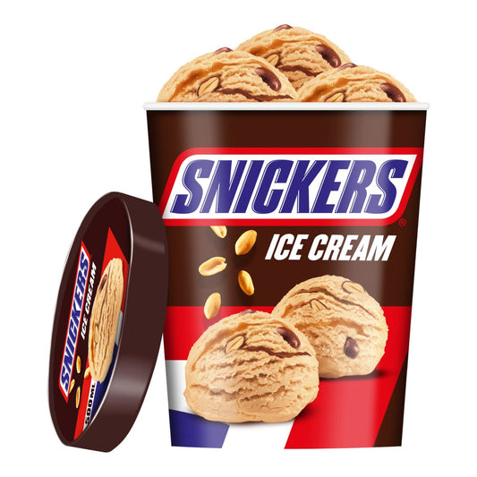 Snickers Chocolate Peanut Ice Cream Tub 500ml   500ml × 1