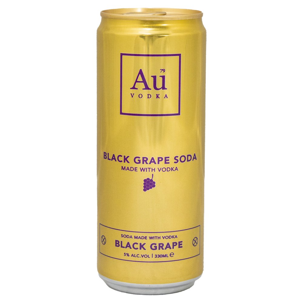 Au Vodka Black Grape Soda 330ml   33Cl × 12 × 1