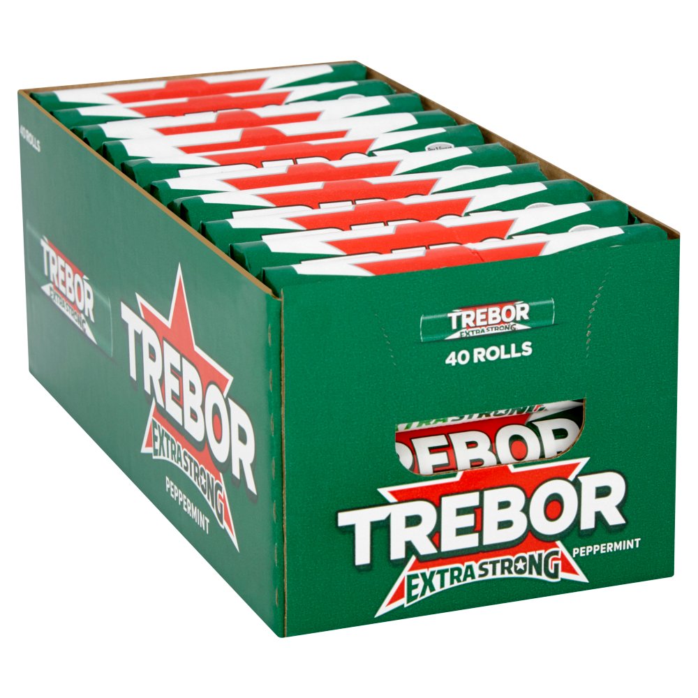 Trebor Extra Strong Peppermint Mints Roll 41.3g