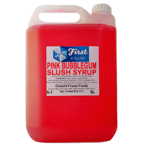 Slush Pink Bubblegum 1x5lt . Packed 2 units to a case.
Unit Weight: 5.79 Kilos.