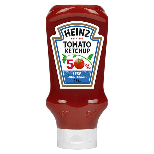 Heinz Tomato Ketchup % Less Sugar & Salt  10x400ml
