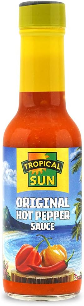 Tropical Sun West Indian Hot Pepper  Sauce  6x150ml