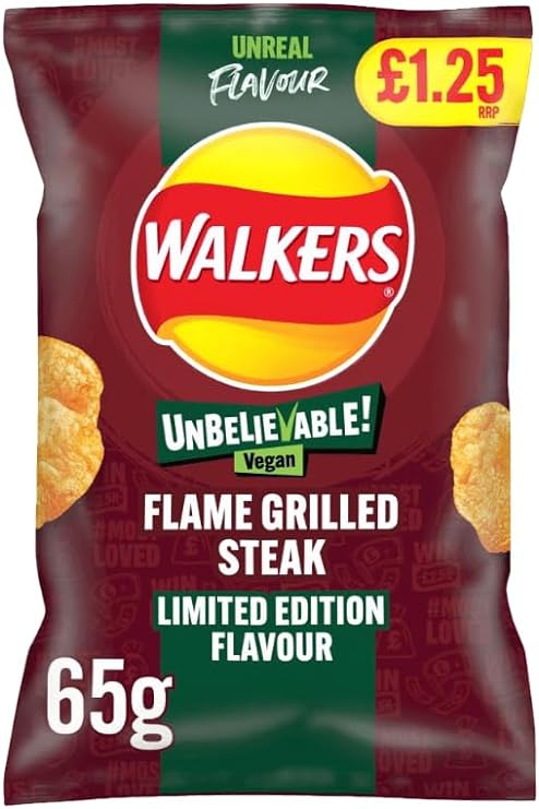 Walkers Vegan Flamed Grilled Steak   15x65g