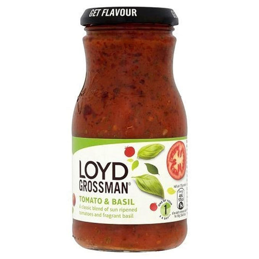 Loyd Grossman Pasta Sauce Tomato & Basil   6x350g