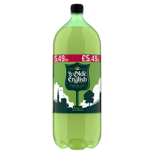 Ye Olde English Medium Dry Cyder 3 Litre   3Ltr × 4 × 1