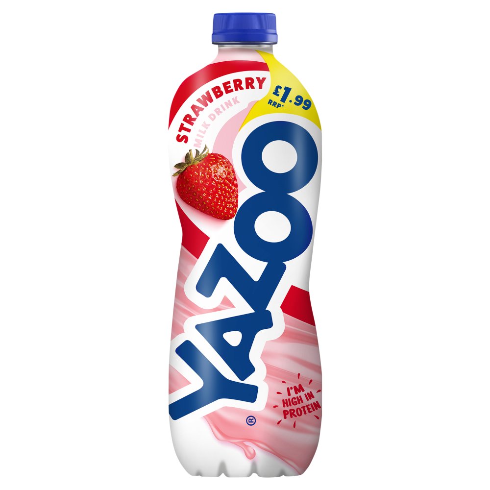 Yazoo Strawberry Milk Drink 1L RRP £1.99   1Ltr × 6