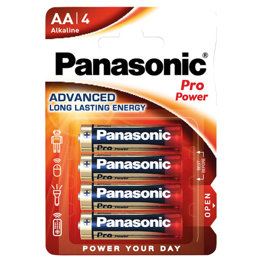 Panasonic Pro Power AA Batteries Alkaline 4 Pack   4pk × 1