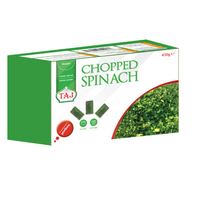 TAJ Chopped Spinach 6x450g