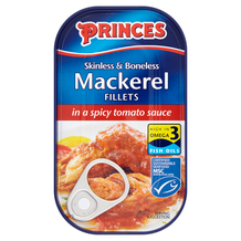 Princes Mackerel Fillets In Tomato Sauce  10x125g