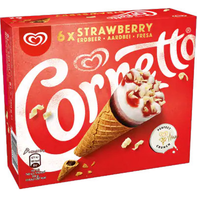 6pk Cornetto Strawberry Multipack 6x540ml