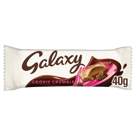 Galaxy Cookie Crumble Chocolate Bar 40g Box of 12