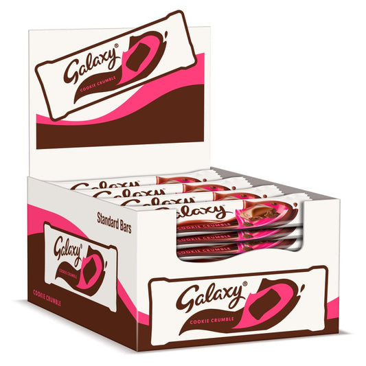 Galaxy Cookie Crumble Chocolate Bar 40g Box of 24