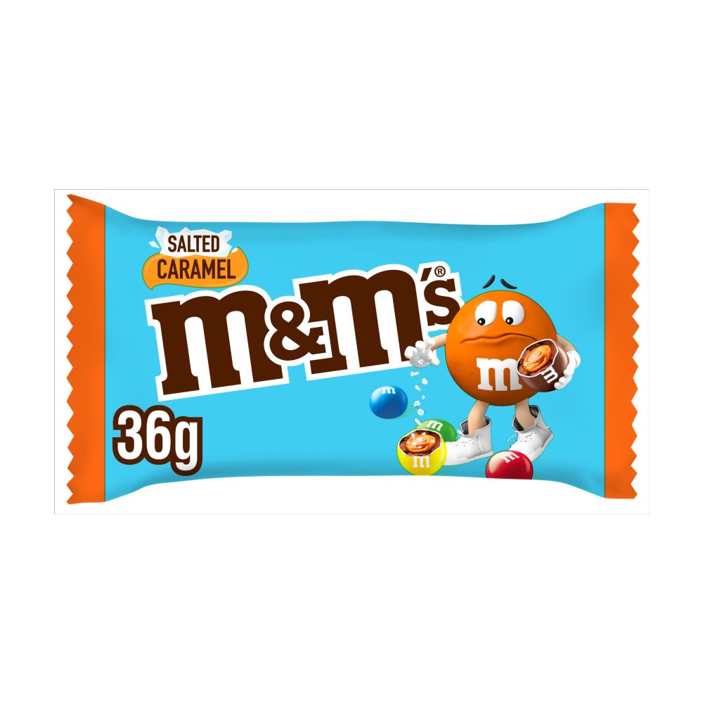 M&M's Salted Caramel & Milk Chocolate Bag 36g Box of 12