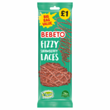 Bebeto Fizzy Strawberry Laces   12x160g (4)