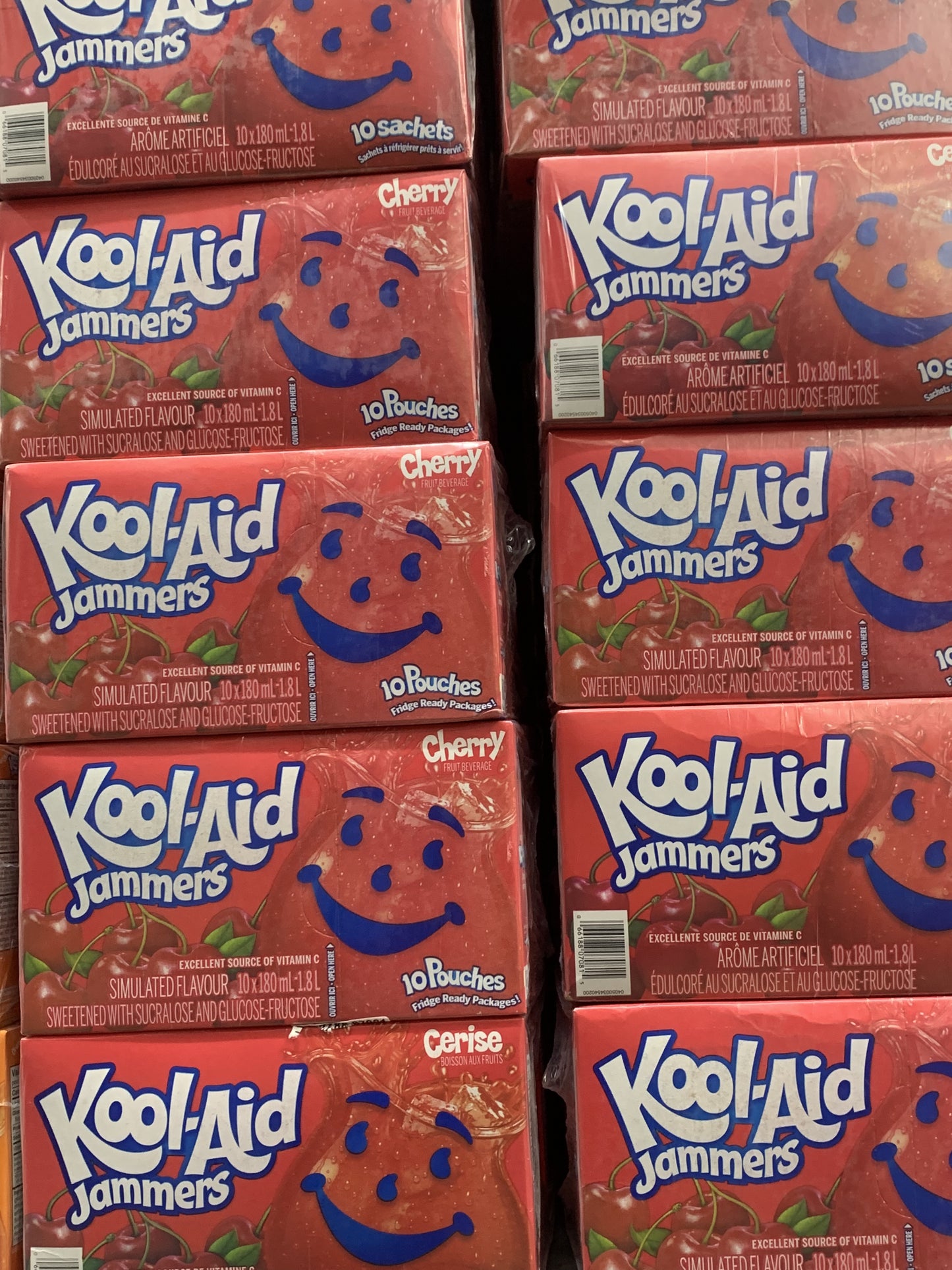 Kool-Aid Jammers Cherry 142ml Box of 40