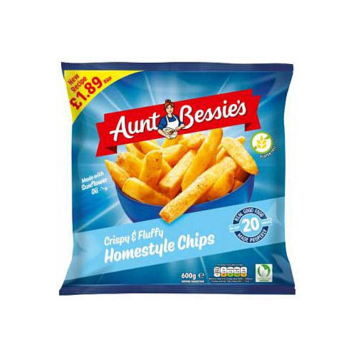 Aunt Bessie's Crispy & Fluffy Homestyle Chips 600g   600g × 1