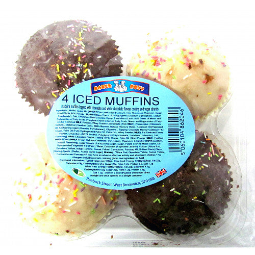 Baker Boys Iced Muffins   4pk × 1