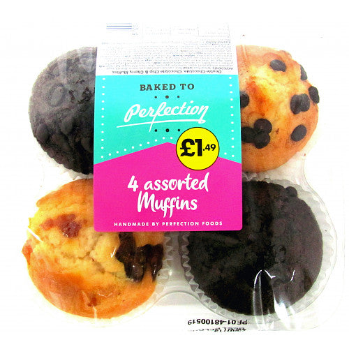 Assorted Muffins PM £1.49   4pk × 1