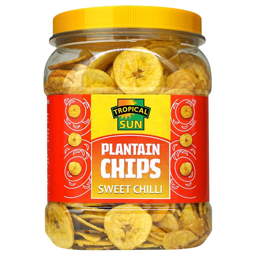 Tropical Sun Ripe Plantain Chips Chilli Jars   1x450g