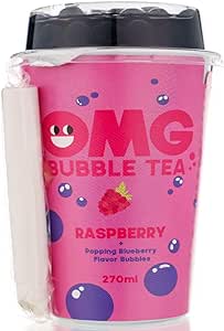 Omg Bubble Tea Raspberry With Blueberry  10x270ml