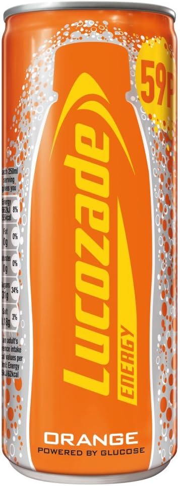 Lucozade Energy Orange Can   24x250ml