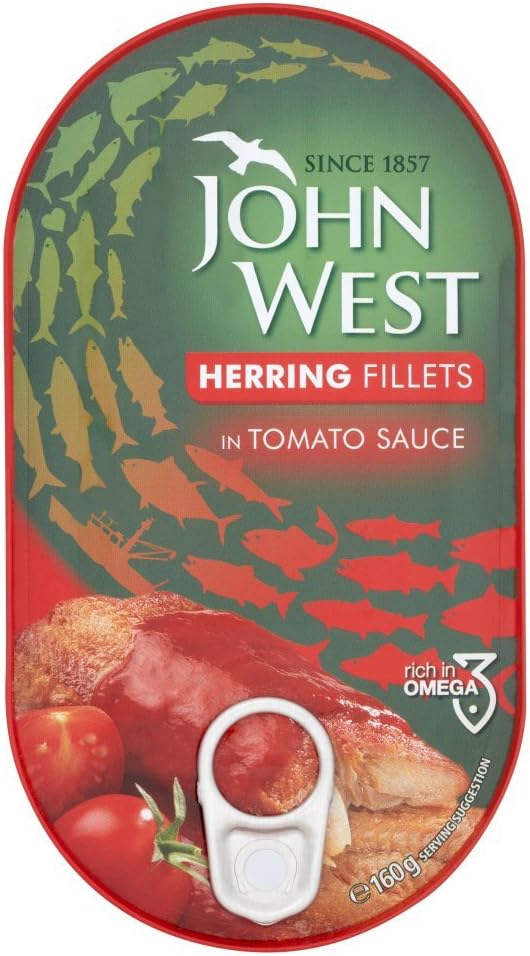 John West Herring In Tomato Sauce  10x145g