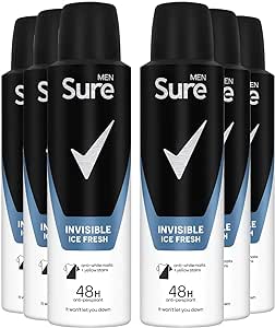 Sure Men Invisible Ice   6x150ml