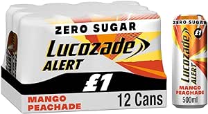 Lucozade Alert Peachade   12x500ml